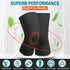 Knee Compression Sleeves, 1 Pair, 20-30mmHg Support Brace for Unisex, Pain Relief & Injury Recovery, Black