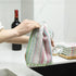 Ultra Absorbent Kitchen Dishcloths, Cotton Cleaning Cloths Pack of 8, 12x12 Inches for Washing Dishes (Wide Stripe)