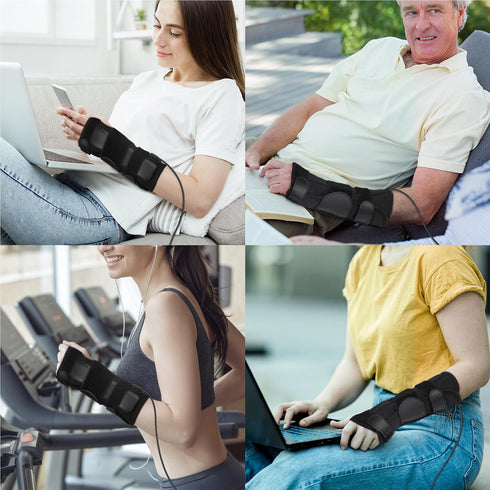 Wrist Thumb Brace Heating Pad for Arthritis Relief, Heated Wrap for Carpal Tunnel, Sprains, and Tendonitis Pain