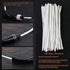 Pipe Cleaners Tool Set, 100 Hard Bristle Pipe Cleaners, 3-in-1 Tamper Reamer, Mini Nylon Brush Set, 2 Straw Cleaning