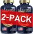 HMB and Vitamin D3 Supplement, 1000 MG HMB Capsules with D3 and Calcium, Muscle Recovery, 360 Count, 6-Month Supply