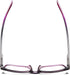 BLUELESS Women’s Reading Glasses - Fashion Ladies Readers (Black/Purple, 0.00)