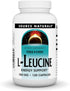 Source Naturals L-Leucine Free Form Essential Amino Acid Supplement for Energy Support - 120 Capsules