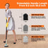 3 in 1 Scrub Cleaning Brush with Long Handle 51'', Shower Bathtub Tub & Tile Scrubber Brush, Includes 1 Stiff Brush