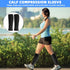 YCYuShen 2 Piece Compression Sleeves for Women Calf, Leg Compression Sleeve with Zipper, Footless Compression Socks