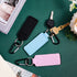 Pengxiaomei 3 Pcs Chapsticks Holder Keychain - Small Christmas Gifts for Women, Stocking Stuffers (Pink, Blue, Black)