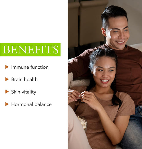 Immune 100 60 Zinc Supplement Natural Balance Supplements for Men & Women - Support Skin, Hair, Nails, & Overall
