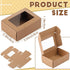 Zonon 30 Pcs Soap Boxes for Homemade Packaging, Mini Kraft Treat Boxes with Window for Gift Packaging (Brown)
