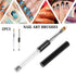 LWBTOSEE 2pcs Ombre Nail Brush for Nail Art Gradient Painting, Black & White Rhinestone Handle