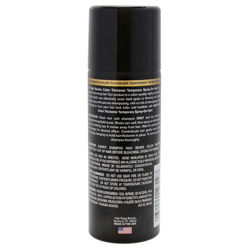 Salon Grafix High Beams Color Thickener Temporary Spray, Jet Black, 2.7 oz Hair Color