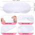 SATINIOR 10 Pcs White Eye Mask Bulk - Sleepover Party Supplies with 8 Fabric Marker Pen for DIY Decorate