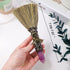 Natural Crystal Broom Magic Sweeper Amethyst Tower Broom Healing Crystal Point Witch Altar Supplies for Crystal Therapy