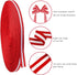 Red Striped Grosgrain Ribbon, 3/8 Inch x 55 Yards, Polyester Fabric for Christmas, Wedding, DIY Crafts, Gifts