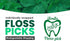 i-Smile Dental Floss Picks, Extra Mint Flavor, Individually Wrapped in Biodegradable Paper, Promotes Gum Health
