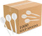 Plasticpro Medium Weight Disposable Soup Spoons - 1000 Count, Plastic Silverware, White