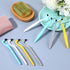 QfwdfcTrenz 8 lBlue Pcs Tooth Stain Eraser Tartar Polisher Stain Removers Dental Plaque Tartar Eraser Plaque Tool