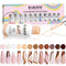 RARJSM Gel Paint for Nail Art, Nude Liner Gel Polish Set, 12 Colors with Thin Sharp Brush