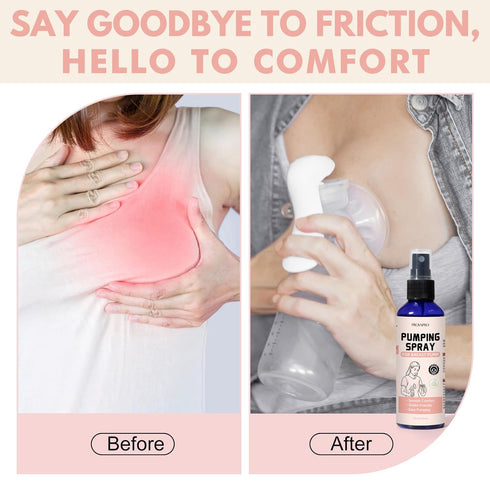 provspro 4 OZ Pumping Spray for Breast Pump, Breastfeeding Pump Lubricant Spray, Breastfeeding Essentials with Organic