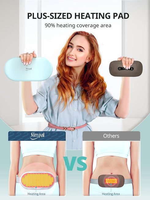 Slimpal Heating Pad for Period Cramps, Plus-Sized Portable Electric Heating Pad, Menstrual Cordless Heat Belt Back