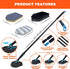 Set, 3 1 50.4'' KEEPOW Scrub Cleaning Brush in Tub and Tile Scrubber Brush with Extendable Long Handle with Bristle