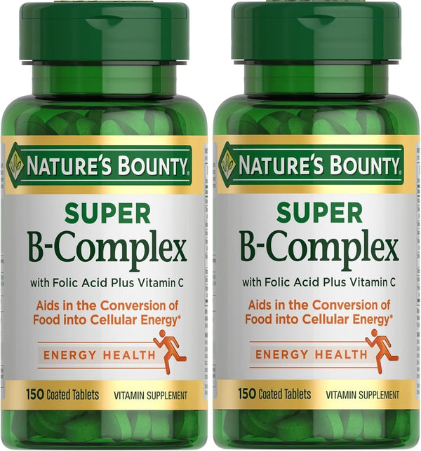 Nature's Bounty Super B Complex with Vitamin C & Folic Acid, Immune