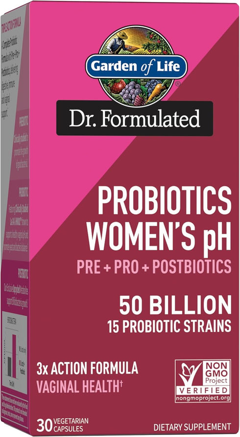 Garden of Life Dr Formulated Once Daily - 3-in-1 Complete Prebiotics, Postbiotics & Probiotics for Women