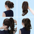 PRETTYSHOP 14" Hair Piece Ponytail Extension, Straight Light Curled, Heat-Resisting, Medium Brown H85_12