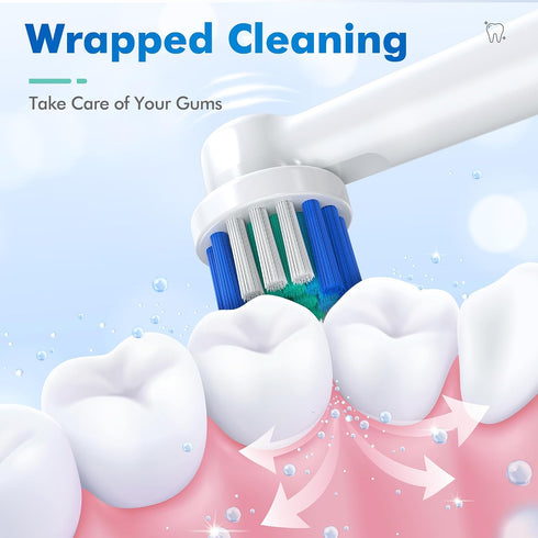 Pack 16 7000, 1000, 9600, 500, 3000, 8000 Replacement Toothbrush Heads Compatible with Oral-B Braun, of Professional