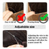 SARLA Ombre Invisible Wire Hair Extensions - 14 Inch Short Synthetic Wavy Curly Hairpiece for Women