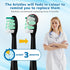Sonicare16 Pack 4100 5100 6100 HX9023/65 Replacement Toothbrush Heads Compatible with Philips Soft Replacement Electric