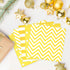 Disposable Yellow Paper Luncheon Party Napkins, Striped Chevron Polka Dot, 60 Count, 13"x13"