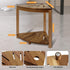 BHNJUTM 14.5 Corner Shower Stool in,Shower Foot Rest with Storage Shelf, Shower Shaving Stool for Shaving Legs, Shower