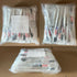 Toothpaste,100 Pack Disposable Toothbrushes with Apricot Individually Wrapped Disposable Travel Toothbrushes Kit