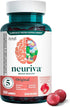 NEURIVA Brain Supplement for Memory & Focus, Caffeine-Free Gummies with Phosphatidylserine & Neurofactor