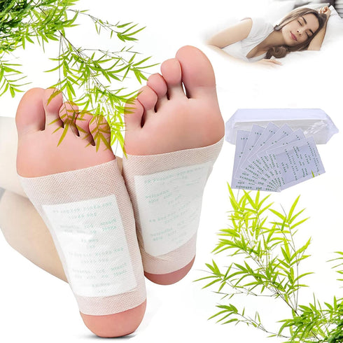 Fanspack Foot Pads, 100Pcs Pain Relief Health Care Pads with 100Pcs Adhesive Sheets.