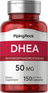 Piping Rock DHEA 50 mg | 150 Capsules | Gluten Free, Non-GMO Dehydroepiandrosterone Supplement