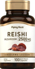 Piping Rock Reishi Mushroom Supplement | 2500mg | 100 Capsules | Standardized Herbal Extract with Ganoderma Lucidum
