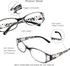 VisionGlobal 3 Pair Reading Glasses, Foldable Readers with Blue Light Blocking Lens, Compact Folding Glasses (3 Color,