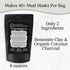 Bentonite Clay Powder and Activated Charcoal Blend (8oz) for Charcoal Face Mask, Facial, Hair Mud Mask, DIY Toothpaste
