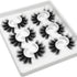 Losha Lashes 6 Pairs Fluffy False Eyelashes – 20mm Long Dramatic Faux Mink Strip 5D Lashes Pack for Makeup