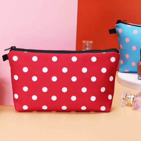 6 Pieces Waterproof Makeup Bag, Zipper Travel Packing Pouch, Small Cosmetic Accessory Organizer for Women and Men