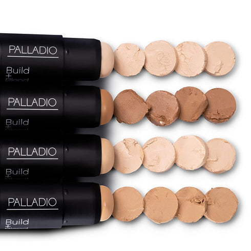 Palladio BUILD & BLEND Foundation Stick, Medium Coverage for Natural Shine Free Finish
