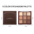 Erinde 9 Colors Eyeshadow Palette, Highly Pigmented Matte Shimmer Glitter Eye Shadow Makeup, Waterproof