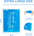 Large Reusable Ice Packs for Injuries, Flexible Cold Pack for Pain Relief, Hot/Cold Compress Therapy Gel