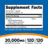 Nutricost Aloe Vera 20,000mg, 120 Capsules - Gluten Free, Non-GMO, Vegetarian Friendly (100mg of 200:1 Extract)