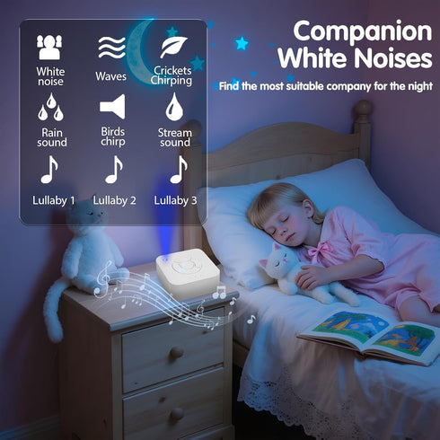 Rukico Babies,9 Light,15/30/60min White Noise Sleep Machine,Sleep Aid for Adults & Soothing Sounds,White Noise,Ocean