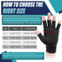 DRNAIETY Copper Arthritis Compression Gloves - Fingerless Arthritis Gloves for Men & Women, Relieve Joint Pain