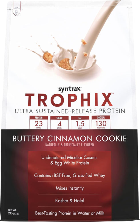 Syntrax Nutrition Trophix Protein Powder, Buttery Cinnamon Cookie, 2 lbs