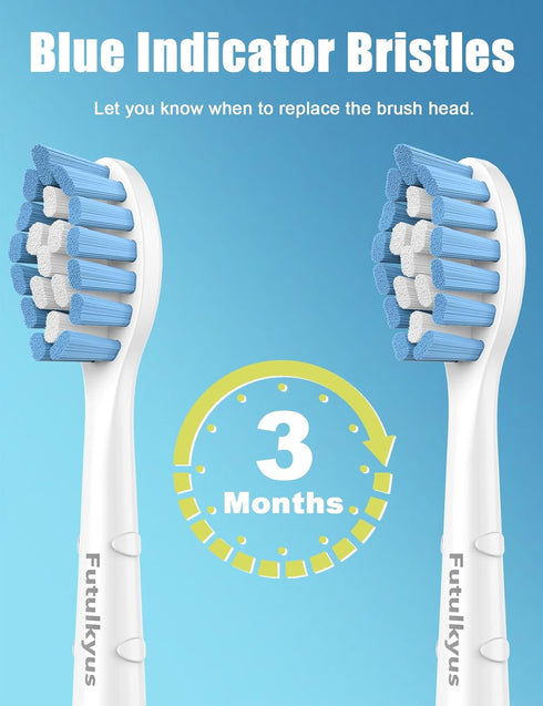 Replacement Toothbrush Heads for Philips Sonicare Sensitive C1 G2 C2, 8 Pcs, White