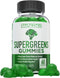 Supergreens Gummies, Daily Green Superfoods Supplement with Spinach, Broccoli, Moringa, 60 Gummies